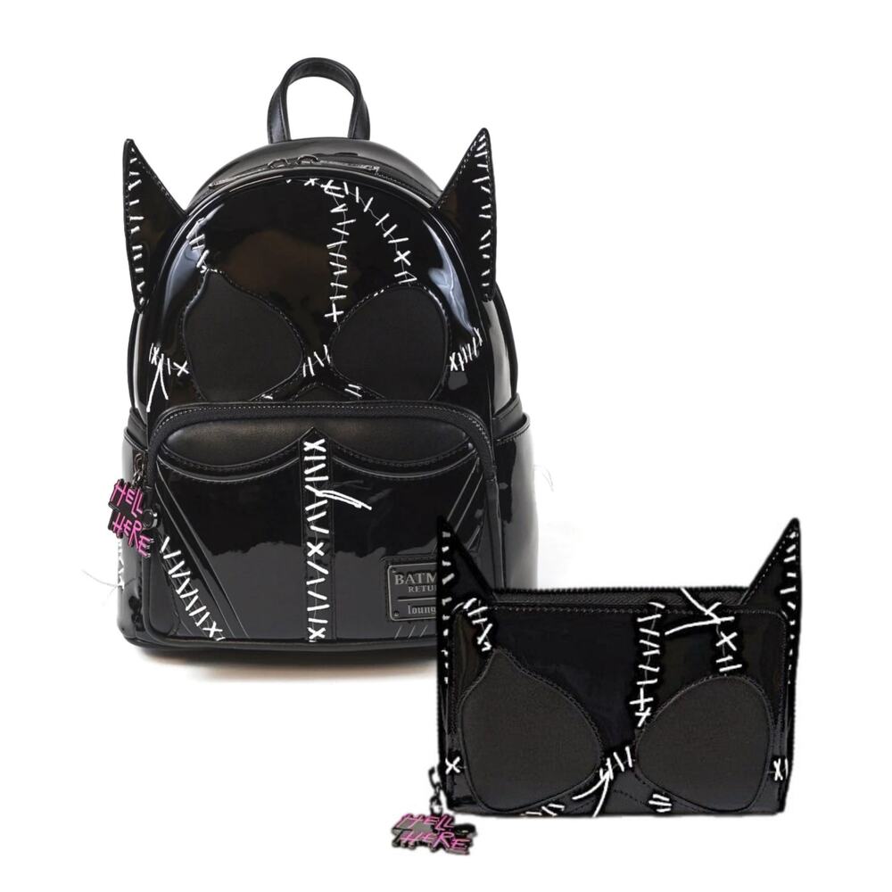 Loungefly Batman Catwoman Mini Backpack & Wallet - Exclusive Limited Edition NWT